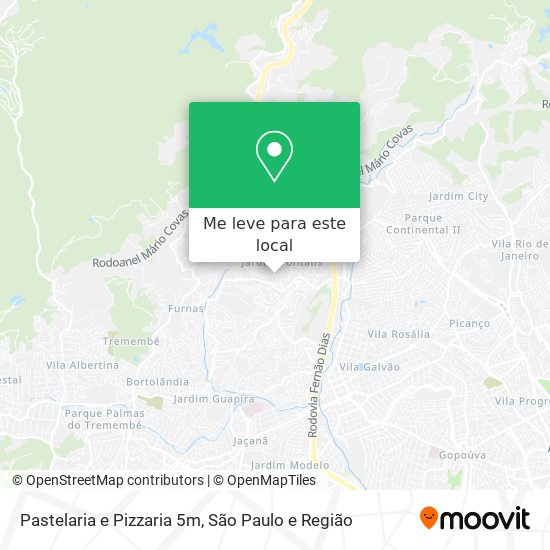 Pastelaria e Pizzaria 5m mapa