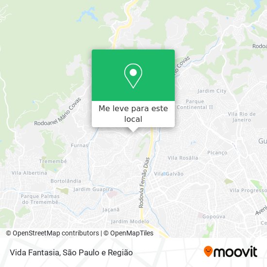 Vida Fantasia mapa