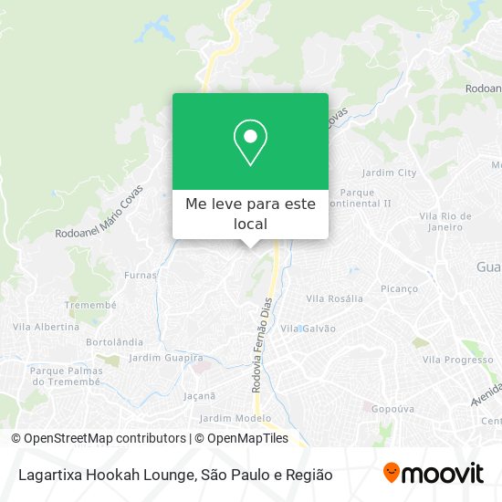Lagartixa Hookah Lounge mapa