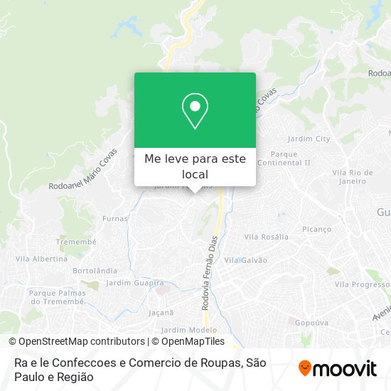 Ra e le Confeccoes e Comercio de Roupas mapa