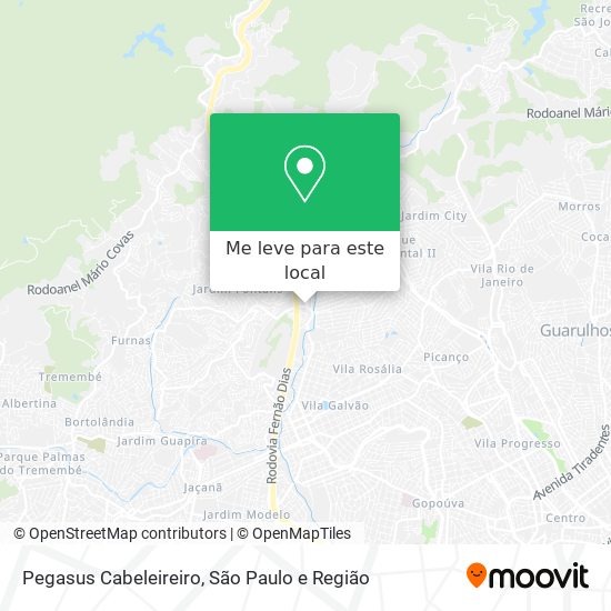 Pegasus Cabeleireiro mapa