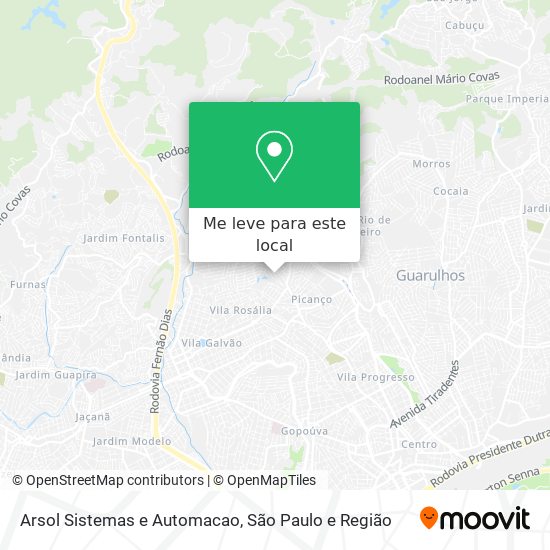 Arsol Sistemas e Automacao mapa