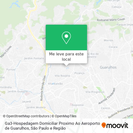 Ga3-Hospedagem Domiciliar Proximo Ao Aeroporto de Guarulhos mapa