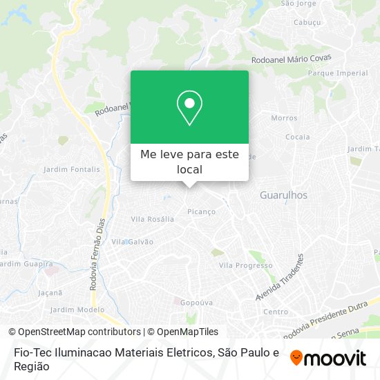 Fio-Tec Iluminacao Materiais Eletricos mapa