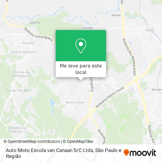 Auto Moto Escola van Canaan S / C Ltda mapa