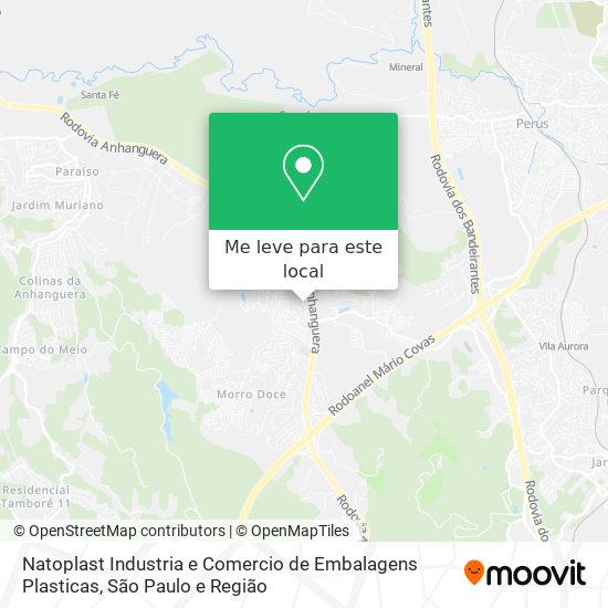 Natoplast Industria e Comercio de Embalagens Plasticas mapa