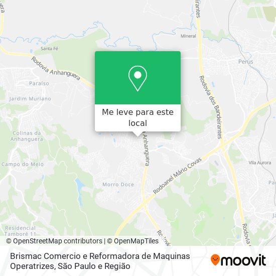 Brismac Comercio e Reformadora de Maquinas Operatrizes mapa