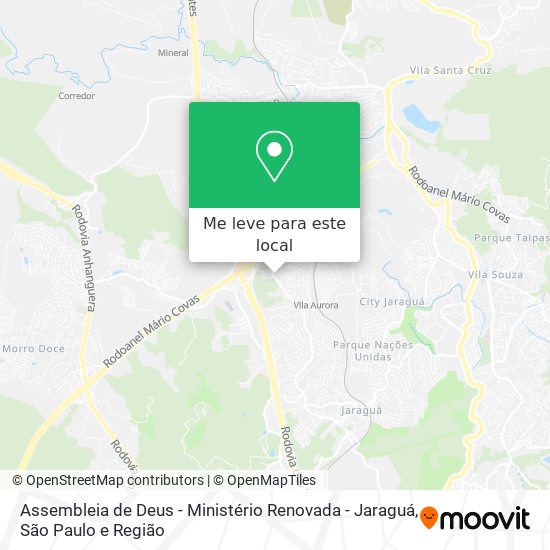 Assembleia de Deus - Ministério Renovada - Jaraguá mapa