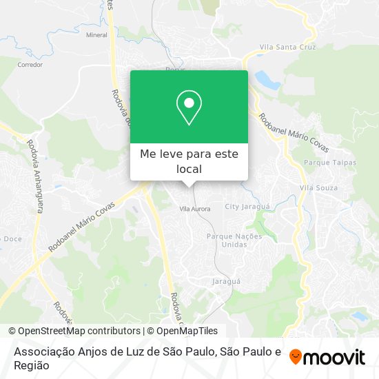Associação Anjos de Luz de São Paulo mapa