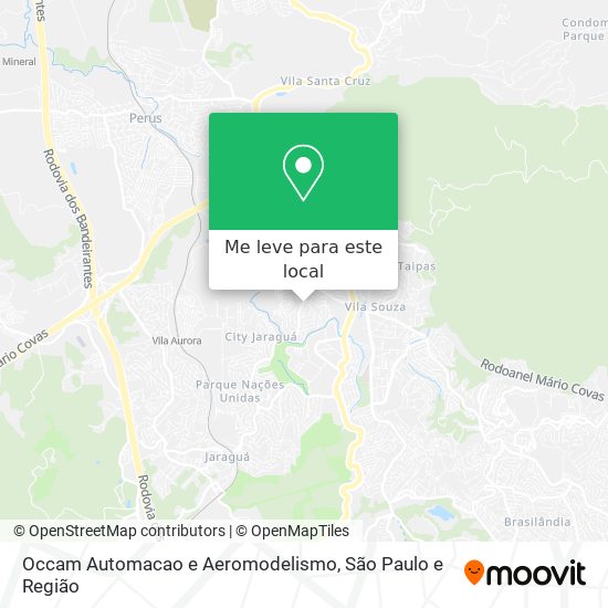 Occam Automacao e Aeromodelismo mapa