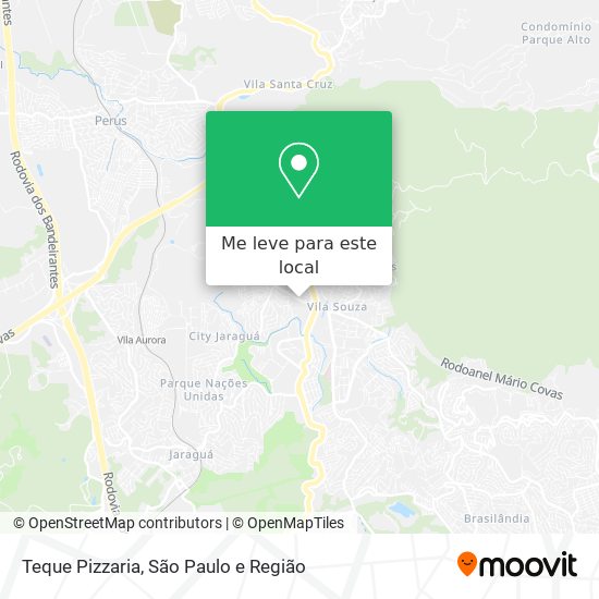 Teque Pizzaria mapa