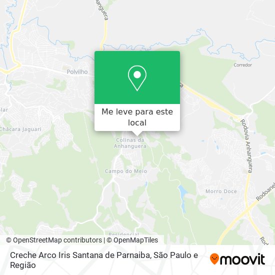 Creche Arco Iris Santana de Parnaiba mapa