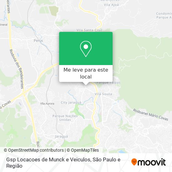 Gsp Locacoes de Munck e Veiculos mapa