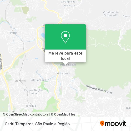 Cariri Temperos mapa