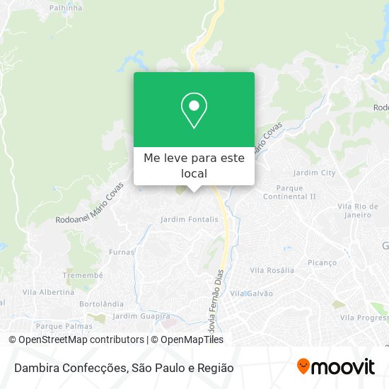 Dambira Confecções mapa