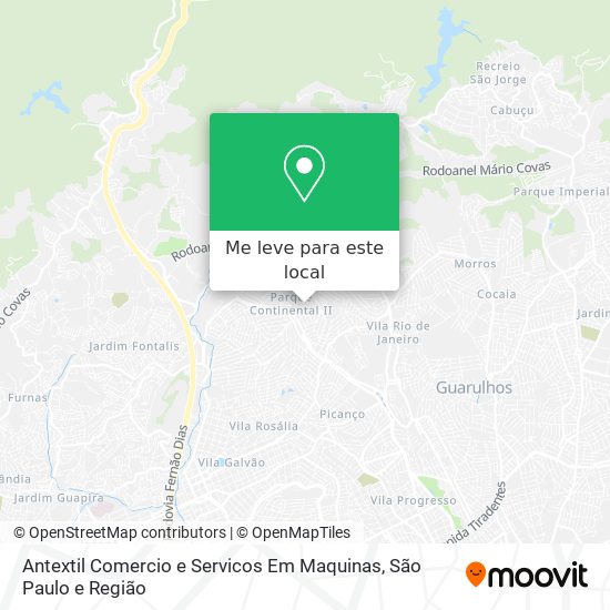 Antextil Comercio e Servicos Em Maquinas mapa