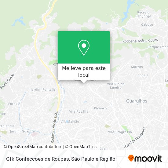 Gfk Confeccoes de Roupas mapa