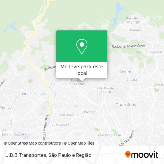 J.B.B Transportes mapa