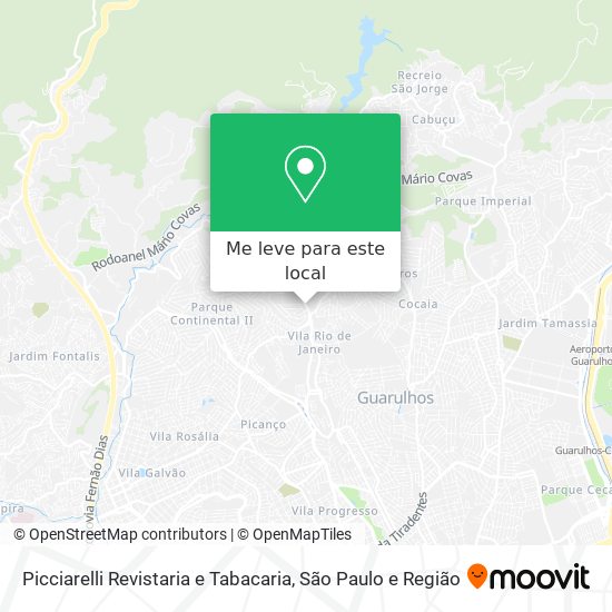 Picciarelli Revistaria e Tabacaria mapa