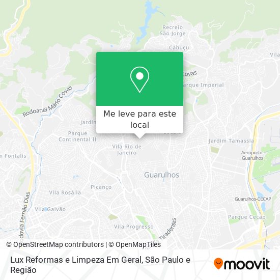 Lux Reformas e Limpeza Em Geral mapa