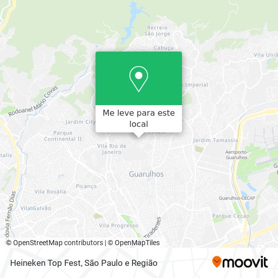 Heineken Top Fest mapa