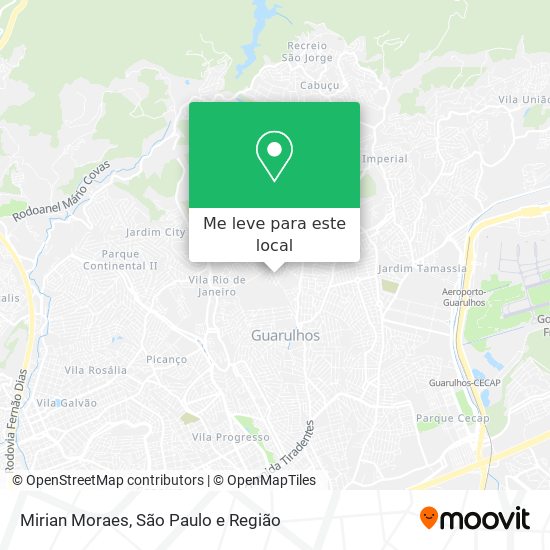 Mirian Moraes mapa