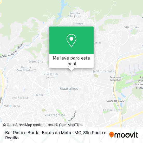 Bar Pinta e Borda -Borda da Mata - MG mapa