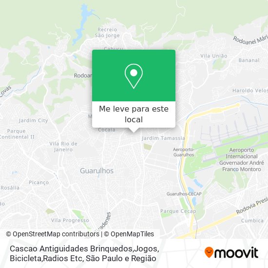 Cascao Antiguidades Brinquedos,Jogos, Bicicleta,Radios Etc mapa
