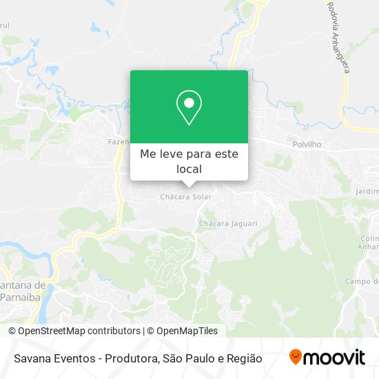 Savana Eventos - Produtora mapa