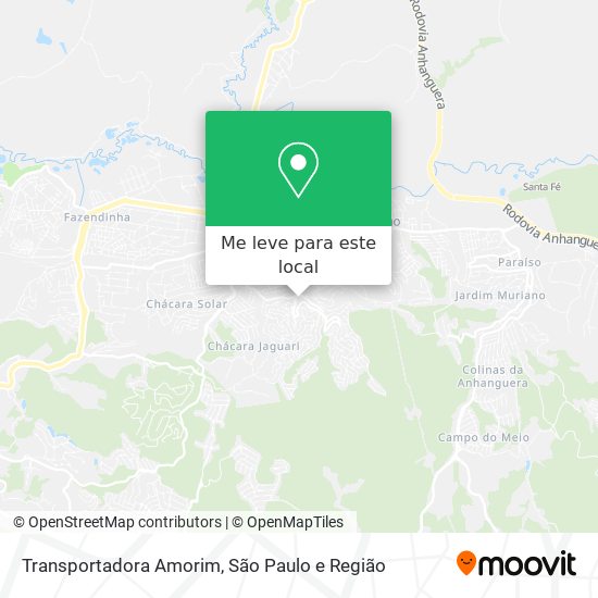 Transportadora Amorim mapa