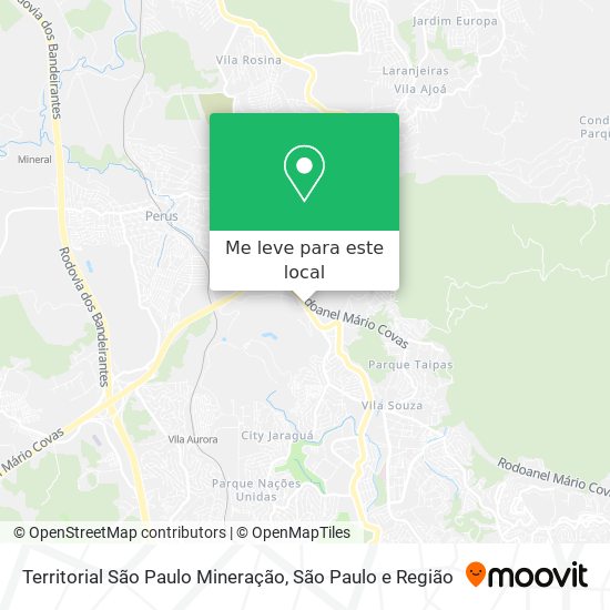 Territorial São Paulo Mineração mapa