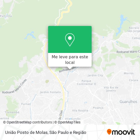 União Posto de Molas mapa