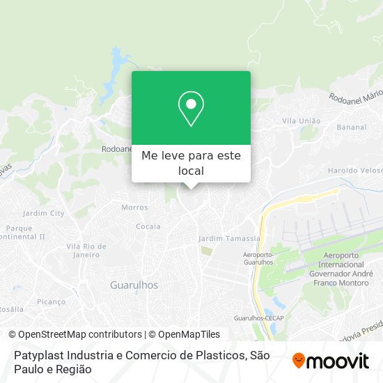 Patyplast Industria e Comercio de Plasticos mapa