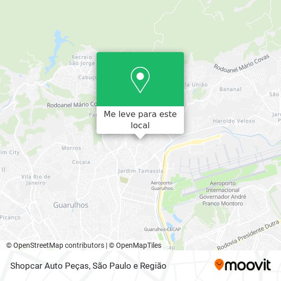 Shopcar Auto Peças mapa