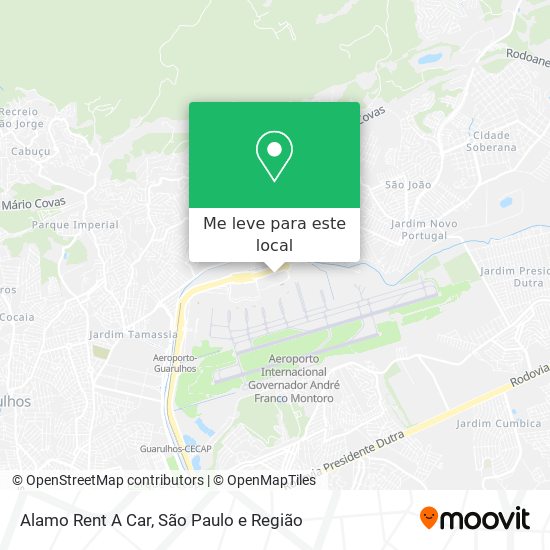 Alamo Rent A Car mapa