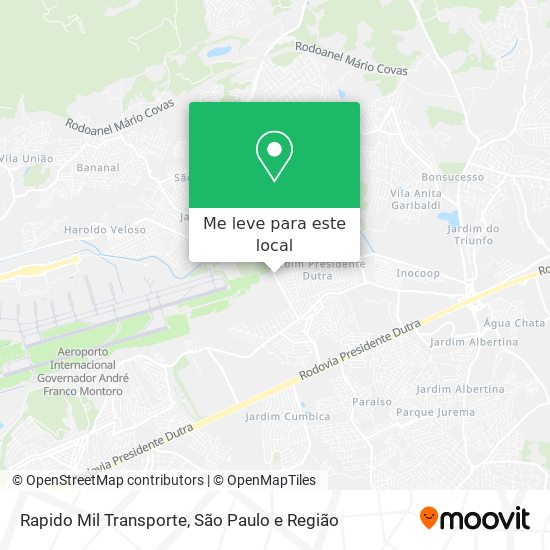 Rapido Mil Transporte mapa