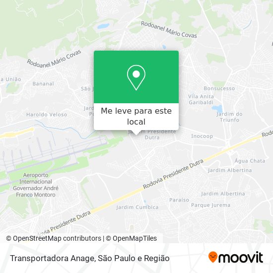 Transportadora Anage mapa