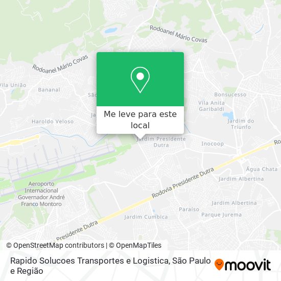 Rapido Solucoes Transportes e Logistica mapa