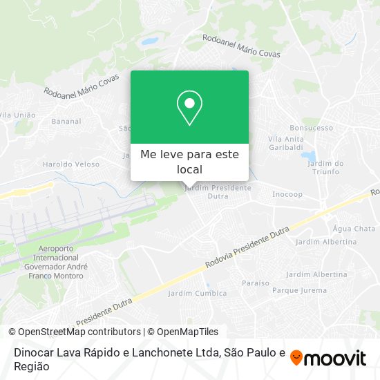 Dinocar Lava Rápido e Lanchonete Ltda mapa