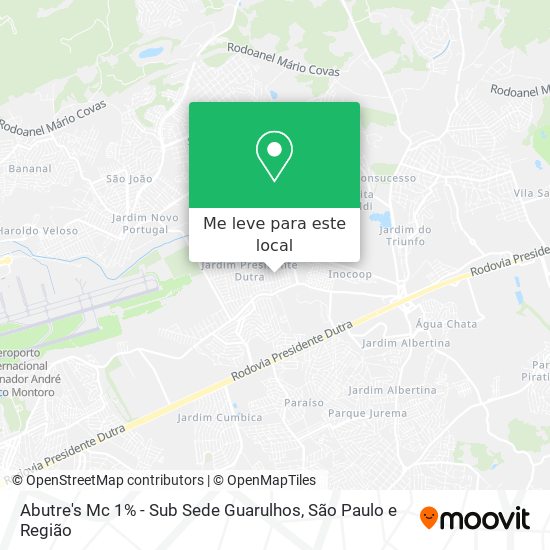 Abutre's Mc 1% - Sub Sede Guarulhos mapa