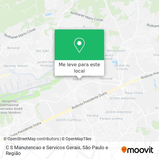C S Manutencao e Servicos Gerais mapa