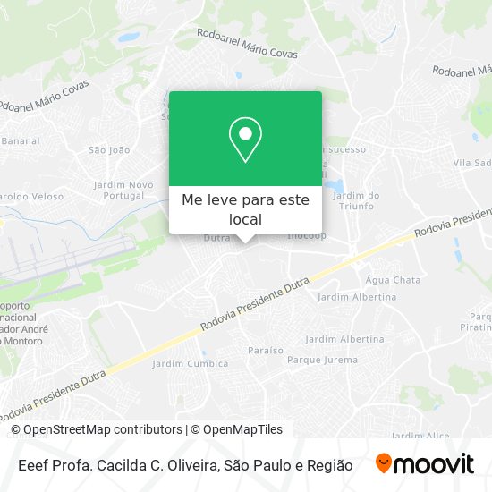 Eeef Profa. Cacilda C. Oliveira mapa