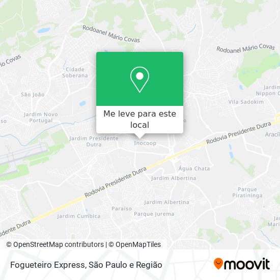 Fogueteiro Express mapa