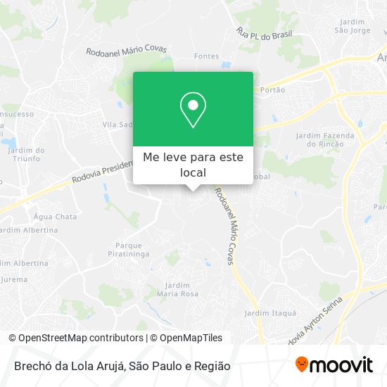 Brechó da Lola Arujá mapa