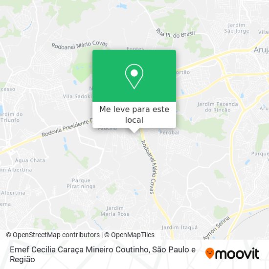 Emef Cecilia Caraça Mineiro Coutinho mapa
