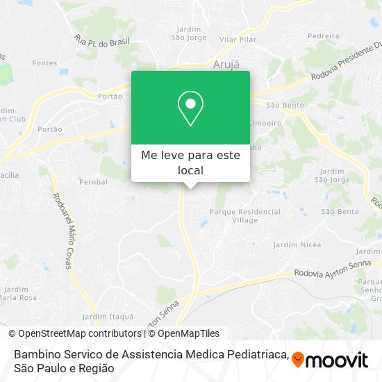 Bambino Servico de Assistencia Medica Pediatriaca mapa