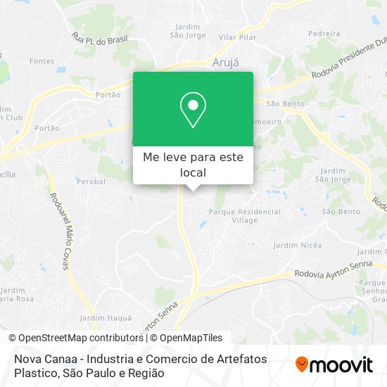 Nova Canaa - Industria e Comercio de Artefatos Plastico mapa