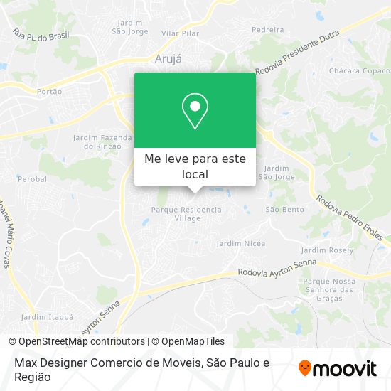 Max Designer Comercio de Moveis mapa