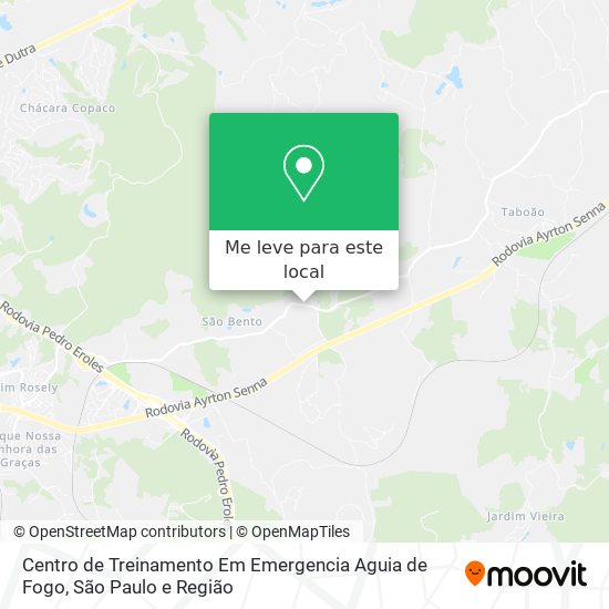 Centro de Treinamento Em Emergencia Aguia de Fogo mapa