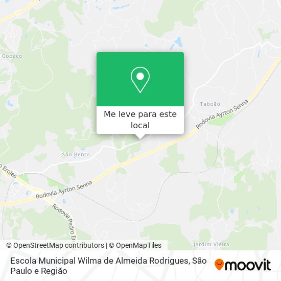 Escola Municipal Wilma de Almeida Rodrigues mapa